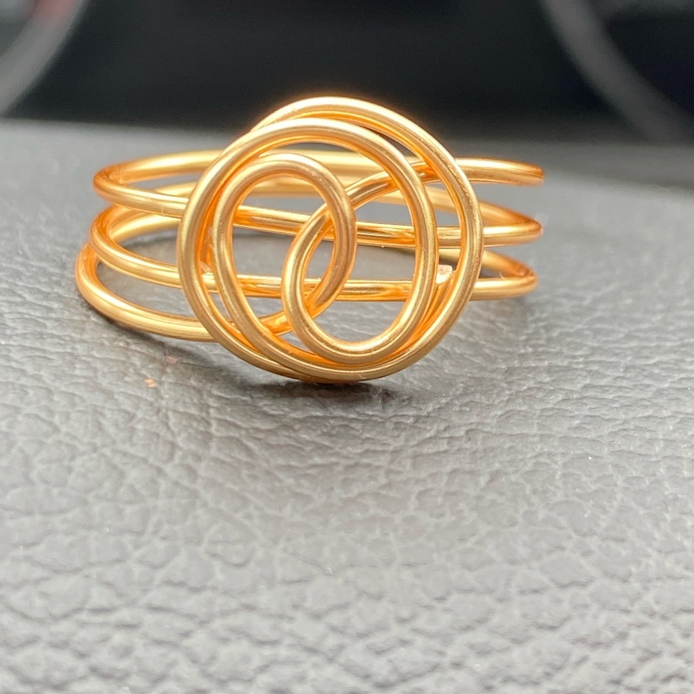 Gold Wire Wrapped Ring